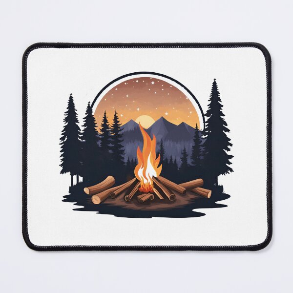 Item preview, Camping with Campfire At Forest designed and sold by Creastore.