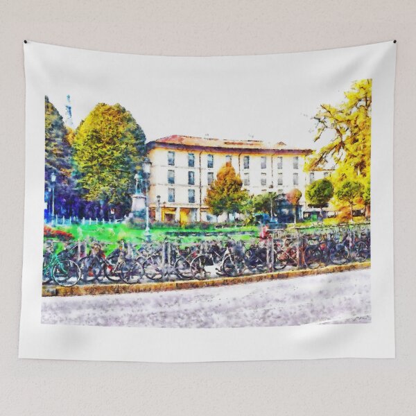Item preview, Arona: bicycles parked designed and sold by Giuseppe Cocco.