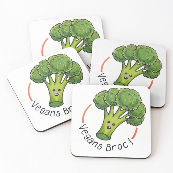 Item preview, Vegans Broc! Cute broccoli designed and sold by Inky Paige.