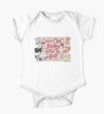 Real Cat Ladies Are Born In April One Piece - Short Sleeve