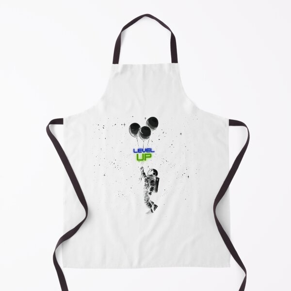 Item preview, Astronaut level up holding on to some black balloons designed and sold by Micapox.