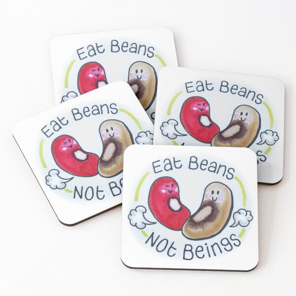 Item preview, Eat Beans Not Beings designed and sold by Inky Paige.