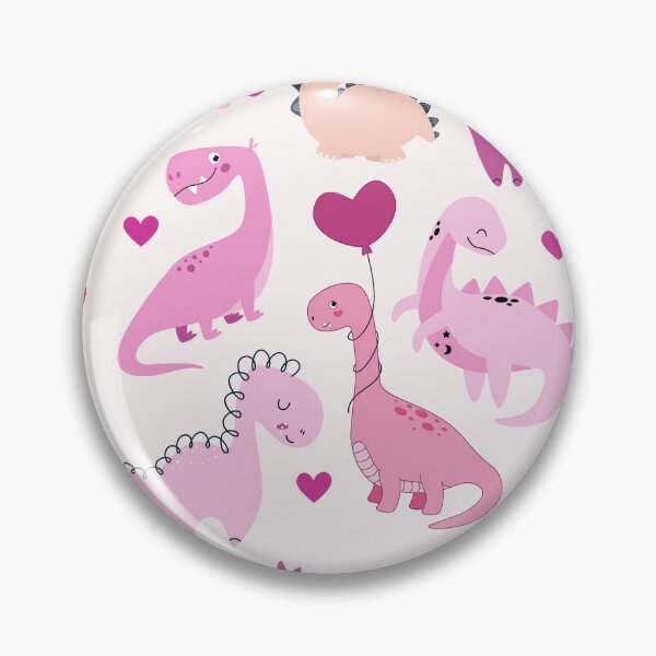 Item preview, Cute pink dinosaurs designed and sold by AnulaArt.