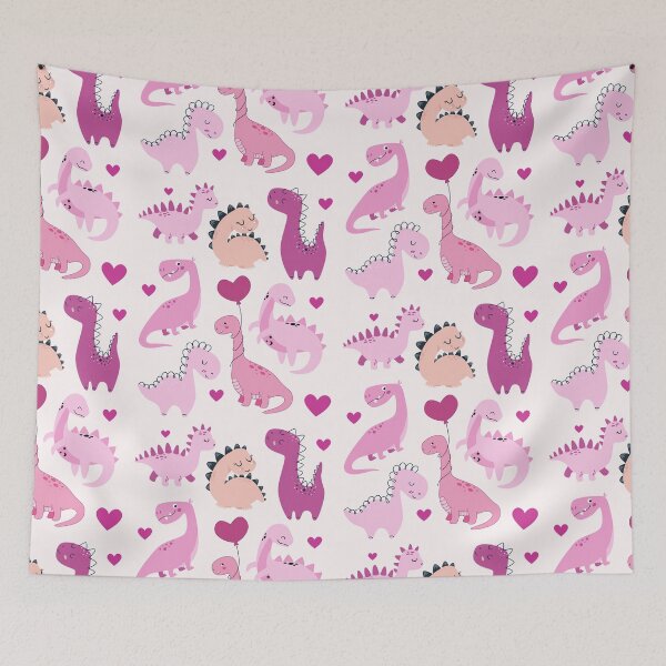 Item preview, Cute pink dinosaurs designed and sold by AnulaArt.