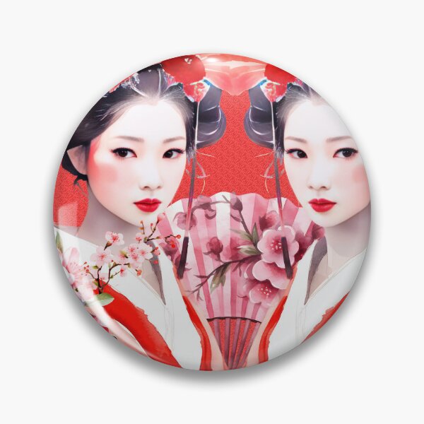 Item preview, Japanese Geisha Cat Blossom designed and sold by Bliss Find And Design.