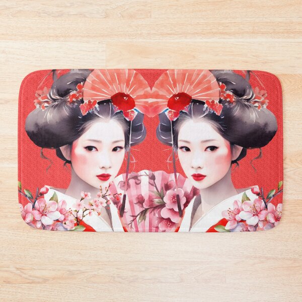Item preview, Japanese Geisha Cat Blossom designed and sold by Bliss Find And Design.