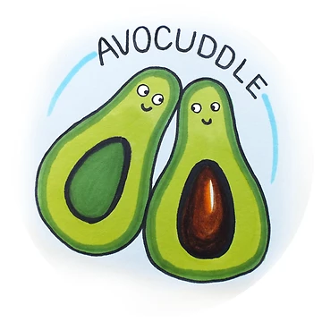 Artwork thumbnail, Avocuddle by Inky Paige
