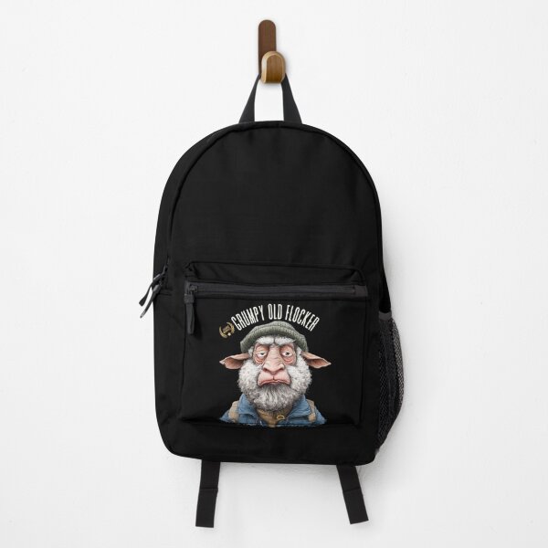 Item preview, Grumpy Old Flocker Unique Funny Cartoon Sheep Farmer Animal designed and sold by MTJ-Mushrooms.