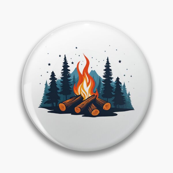 Item preview, Camping at Forest with Campfire designed and sold by Creastore.
