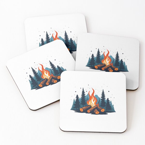 Item preview, Camping at Forest with Campfire designed and sold by Creastore.
