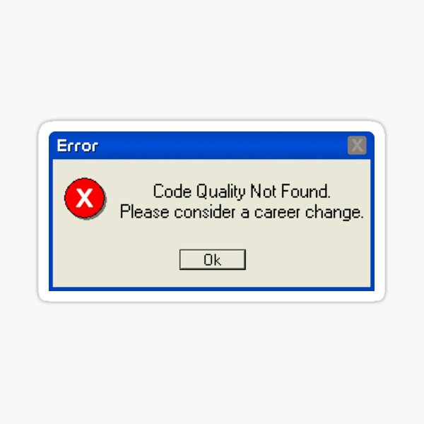 Artikel-Vorschau von Codequalität nicht gefunden. Bitte denken Sie über einen Berufswechsel nach., designt und verkauft von Debug Designs.