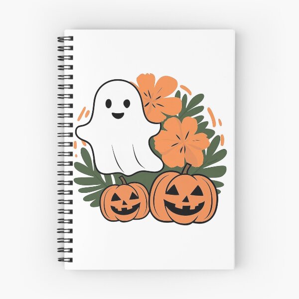 Item preview, cute ghost fall halloween pumpkin designed and sold by venavar.