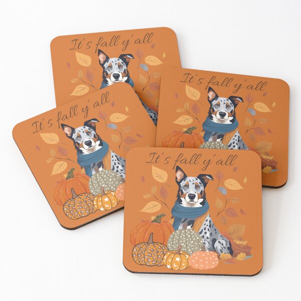 Item preview, "It's Fall Y'all - Cozy Beauceron with Pumpkins and Leaves" designed and sold by GoodyPaws.