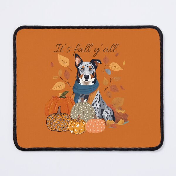 Item preview, "It's Fall Y'all - Cozy Beauceron with Pumpkins and Leaves" designed and sold by GoodyPaws.