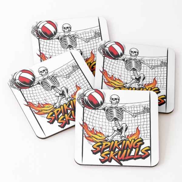 Item preview, Spiking Skulls - Volleyball Skeleton designed and sold by Kashear.