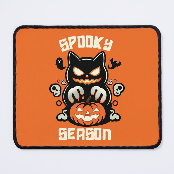 Item preview, Spooky Season Halloween Cat with Pumpkin Design designed and sold by DineshArtShop.