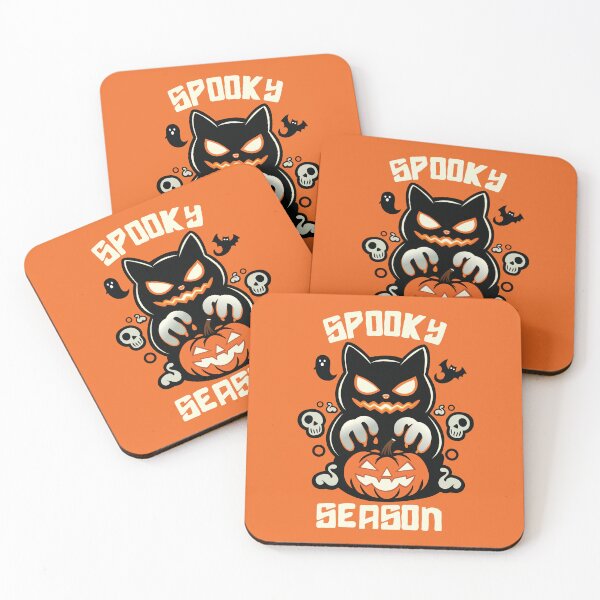 Item preview,  Spooky Season Halloween Cat with Pumpkin Design designed and sold by DineshArtShop.