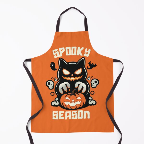 Item preview, Spooky Season Halloween Cat with Pumpkin Design designed and sold by DineshArtShop.