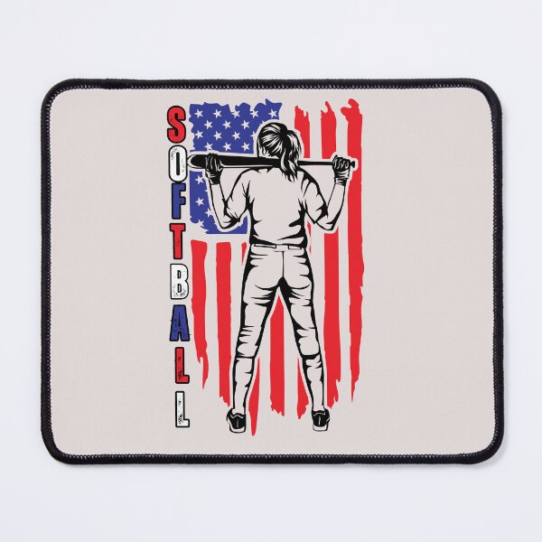 Item preview, Red, White, and Blue Softball Design designed and sold by AlienOccupation.
