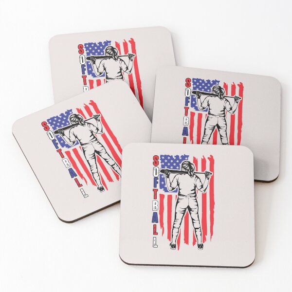Item preview, Red, White, and Blue Softball Design designed and sold by AlienOccupation.