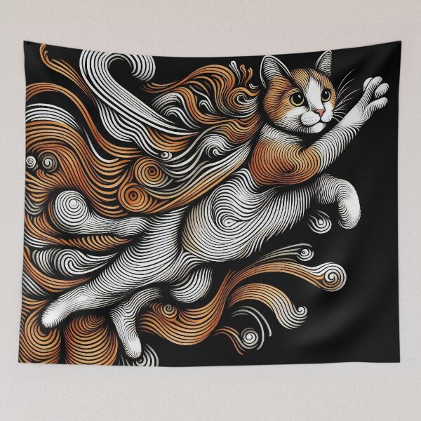 Item preview, Jumping Ginger Cat!  designed and sold by Wanderdreaming.