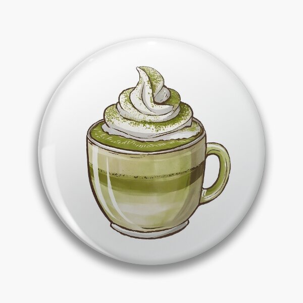 Item preview, Handdrawn Matcha Latte designed and sold by canvadreamer444.