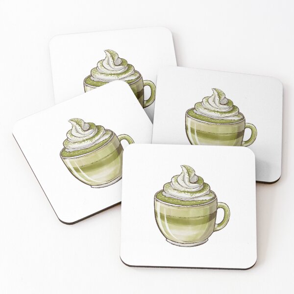 Item preview, Handdrawn Matcha Latte designed and sold by canvadreamer444.