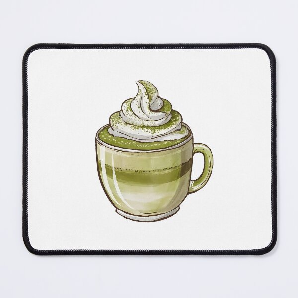 Item preview, Handdrawn Matcha Latte designed and sold by canvadreamer444.