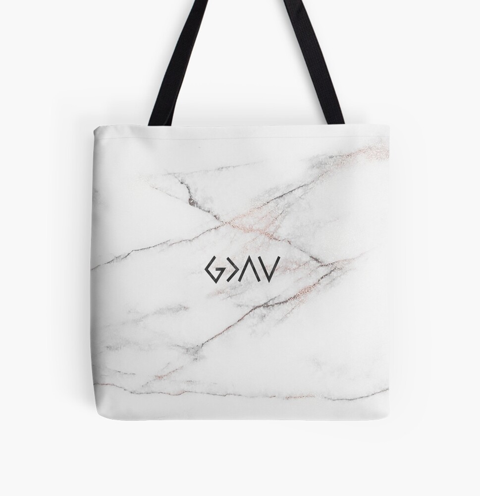 God is Greater Than the Highs and Lows Christian Tote Bag - Trust in His  unwavering love – Handmade by J&C Shop