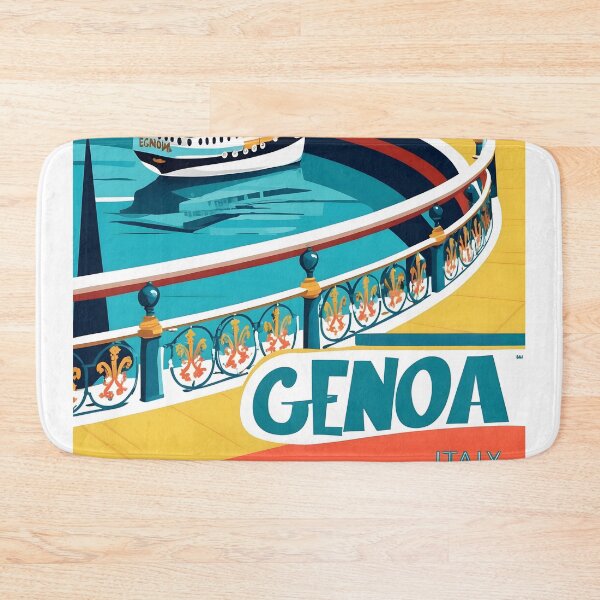 Item preview, Genoa Italy Vintage Travel Tourism  designed and sold by TravelersGems.
