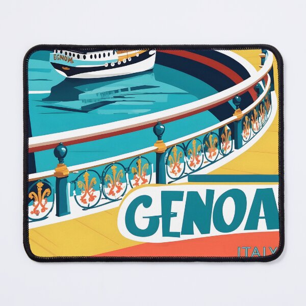 Item preview, Genoa Italy Vintage Travel Tourism  designed and sold by TravelersGems.