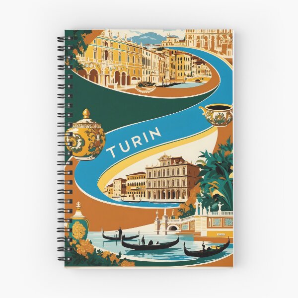 Item preview, Turin Italy Vintage Travel Tourism  designed and sold by TravelersGems.