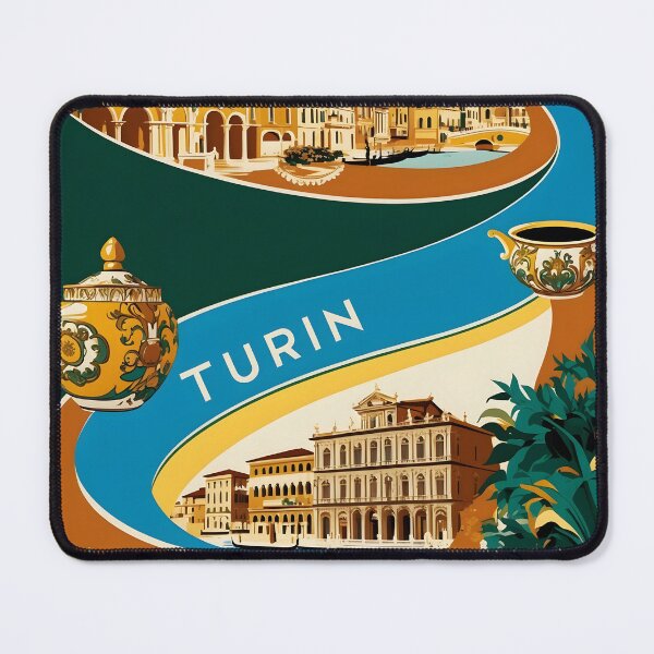 Item preview, Turin Italy Vintage Travel Tourism designed and sold by TravelersGems.