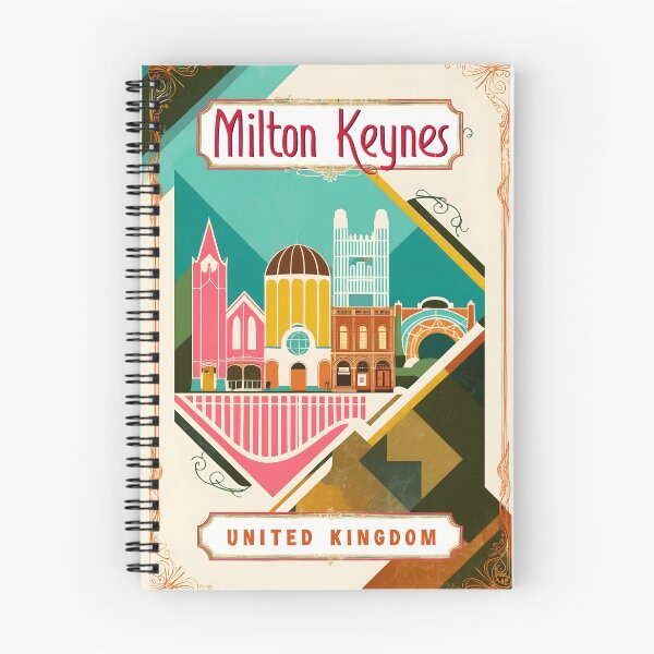 Item preview, Milton Keynes United Kingdom Vintage Travel Tourism  designed and sold by TravelersGems.