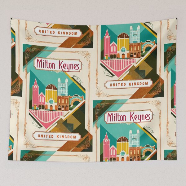 Item preview, Milton Keynes United Kingdom Vintage Travel Tourism  designed and sold by TravelersGems.