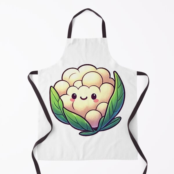 Item preview, Smiling Cartoon Cauliflower with Green Leaves designed and sold by Chokhdi289shop.