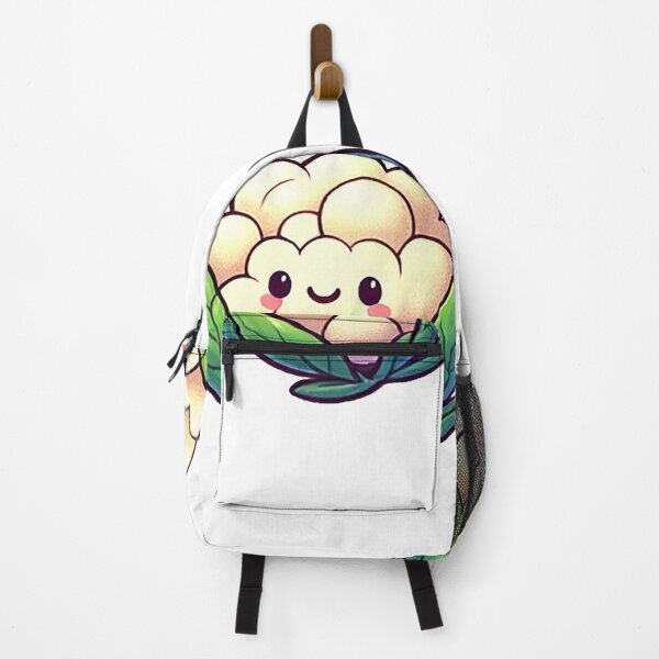 Item preview, Smiling Cartoon Cauliflower with Green Leaves designed and sold by Chokhdi289shop.