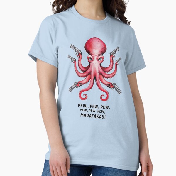 Item preview, Badass Octopus gunslinger, funnyfits70, Humor, Funny designed and sold by FunnyFits70.