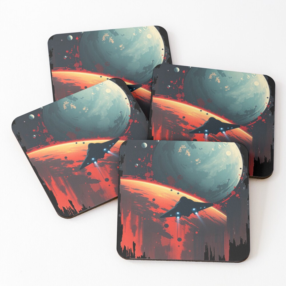 Item preview, Coasters (Set of 4) designed and sold by XENOROGUES.