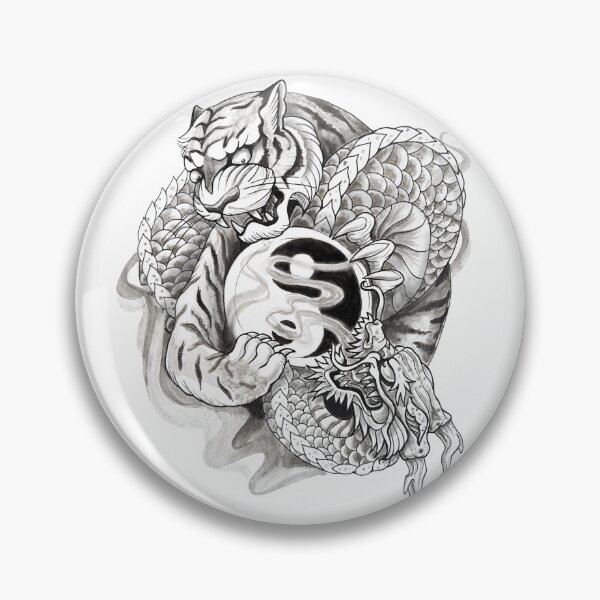 Item preview, Yin Yang Tiger and Dragon designed and sold by Inky Paige.