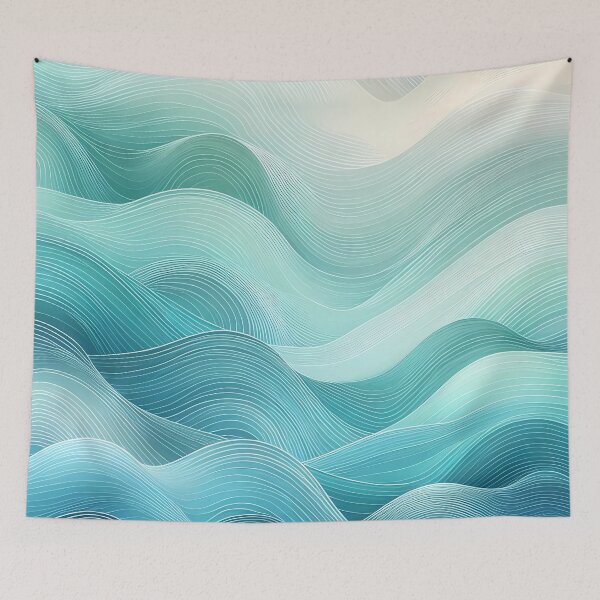 Item preview, Cool waves pattern.  designed and sold by ShazellArt.