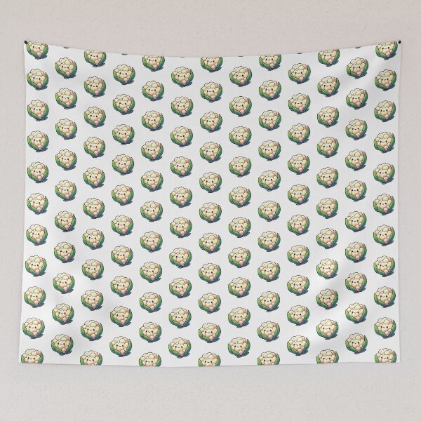 Item preview, Smiling Cartoon Cauliflower with Green Leaves designed and sold by Chokhdi289shop.