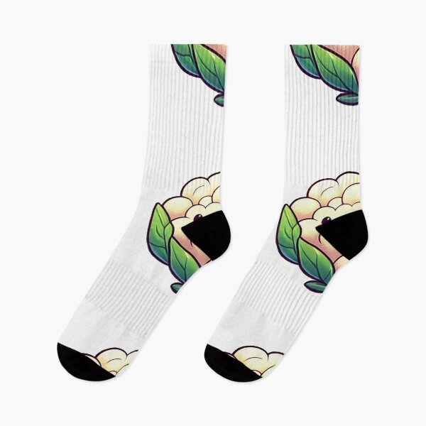 Item preview, Smiling Cartoon Cauliflower with Green Leaves designed and sold by Chokhdi289shop.