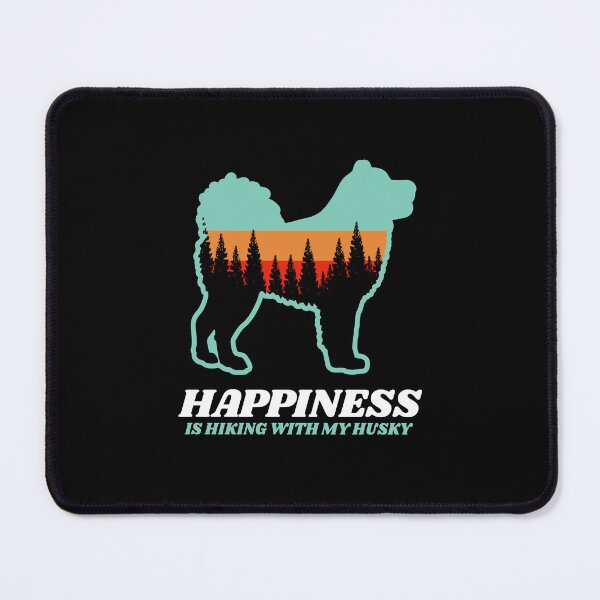 Item preview, Happiness Is Hiking With My Husky Gift designed and sold by Guarddogdrive.