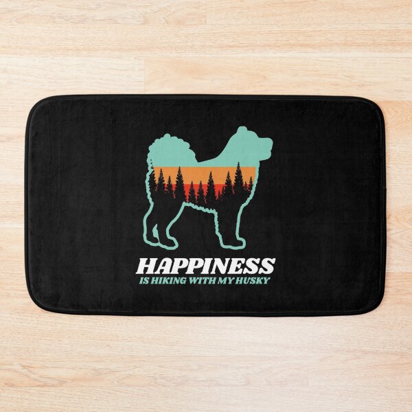 Item preview, Happiness Is Hiking With My Husky Gift designed and sold by Guarddogdrive.
