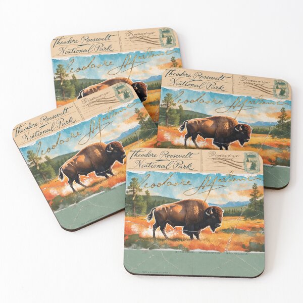 Item preview, Theodore Roosevelt National Park Postcard Vintage Retro Travel designed and sold by TravelPostcardGems.