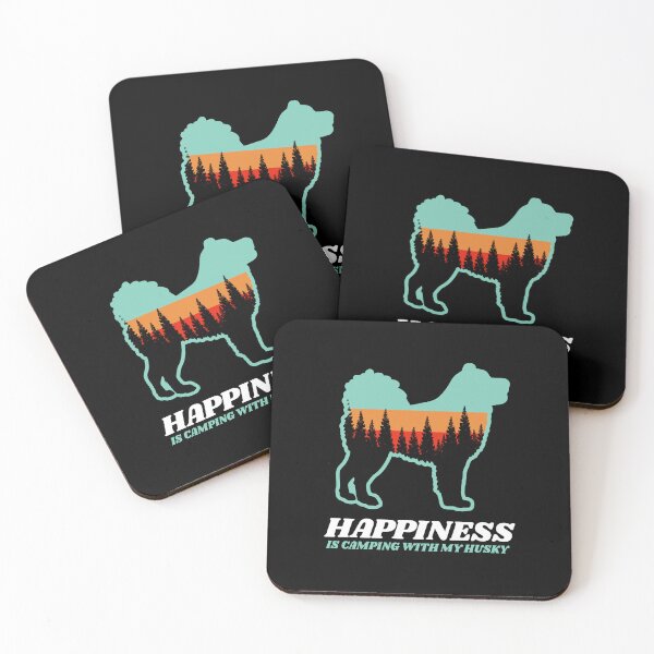 Item preview, Happiness Is Camping With My Husky Gift designed and sold by Guarddogdrive.