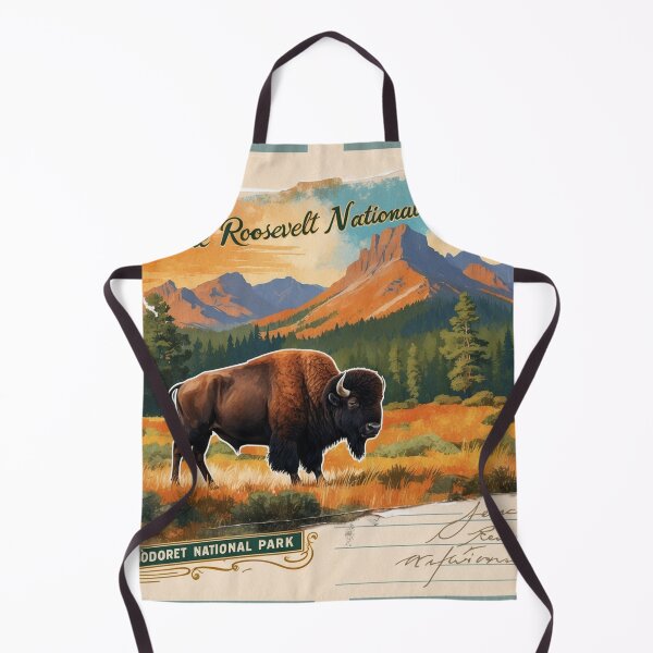 Item preview, Theodore Roosevelt National Park Postcard Vintage Retro Travel designed and sold by TravelPostcardGems.