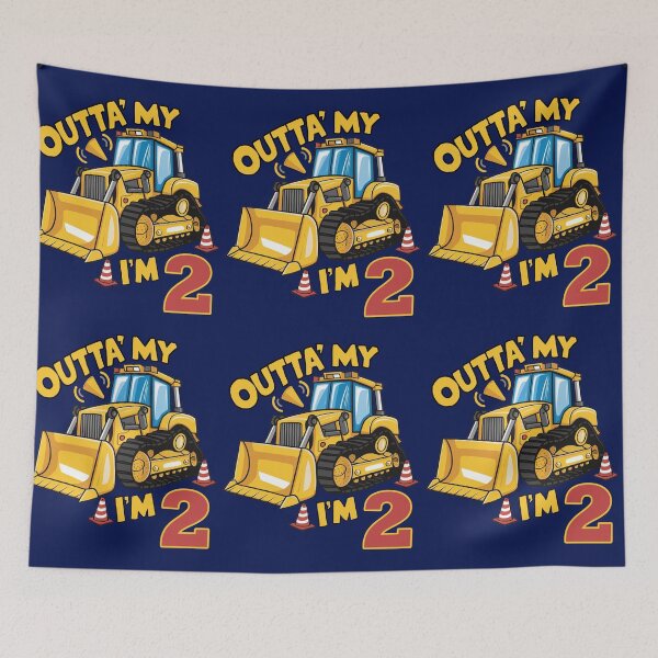 Item preview, Birthday Kids 2 Year Old Construction Themed Birthday designed and sold by tamdevo1.