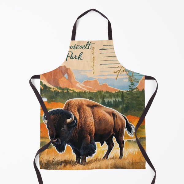 Item preview, Theodore Roosevelt National Park Postcard Vintage Retro Travel designed and sold by TravelPostcardGems.